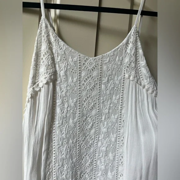Sundance Magnolia Blossom Dress White - Size M - Picture 4 of 9